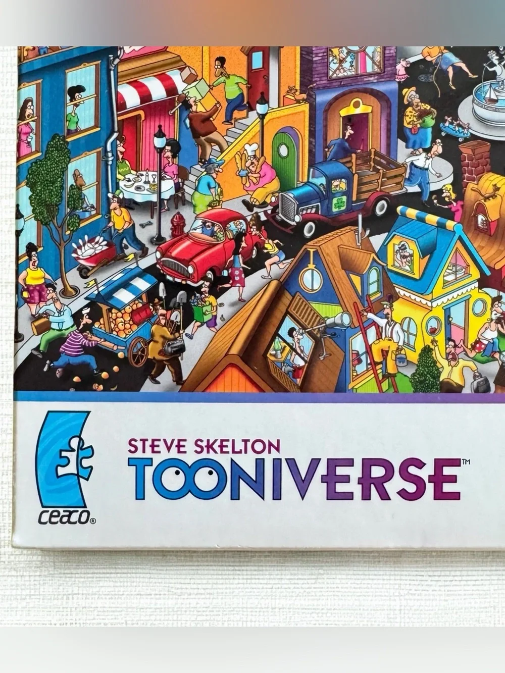 Ceaco Steve Skelton Tooniverse WORLD IN A HURRY 550 pc puzzle 20